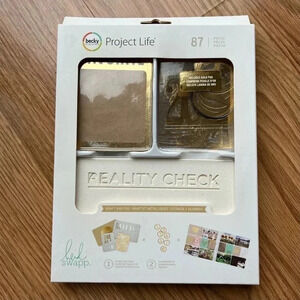 Project Life KRAFT AND FOIL Kit~Heidi Swapp~Cute Cards!~87 pieces